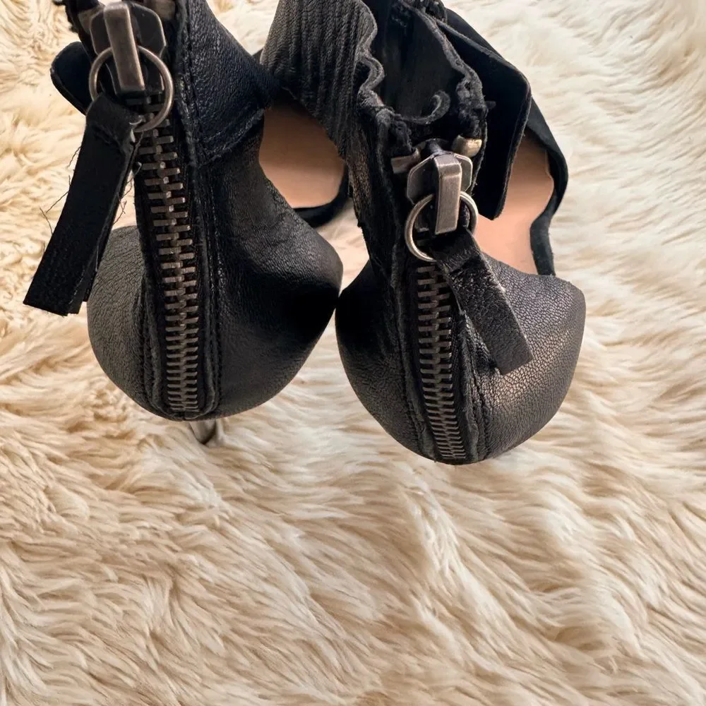 Joe's Jeans Black Suede Heels